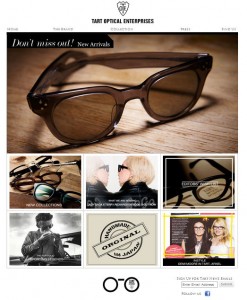 Tart Optical Website Design by TImzstudio