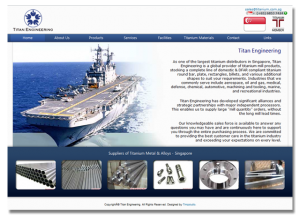 Titan Engineering Website After Redesign by Timzstudio